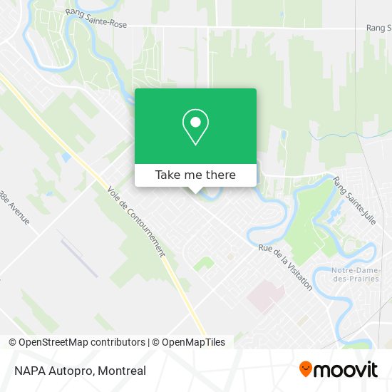 NAPA Autopro map