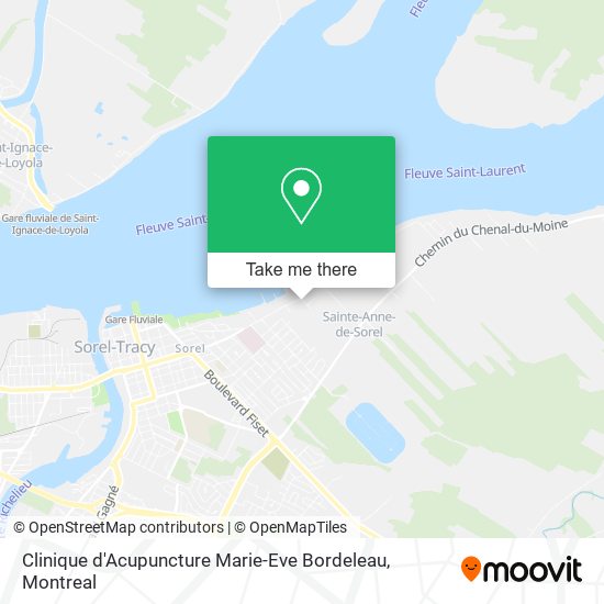 Clinique d'Acupuncture Marie-Eve Bordeleau map