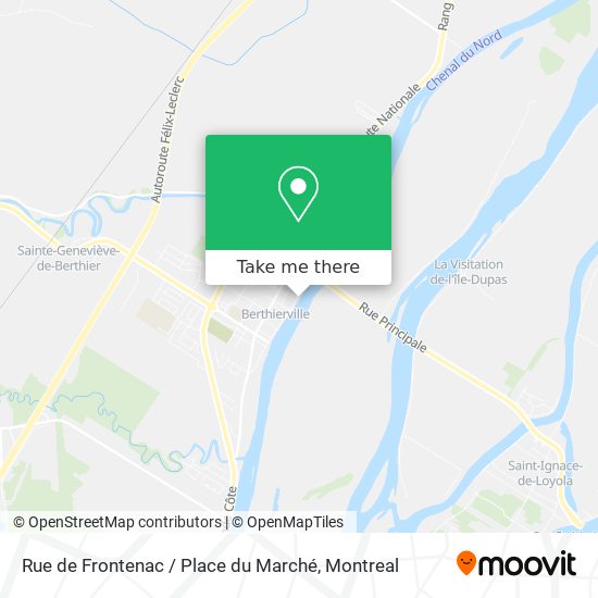 Rue de Frontenac / Place du Marché map