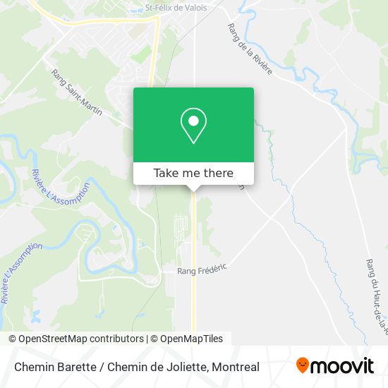 Chemin Barette / Chemin de Joliette map