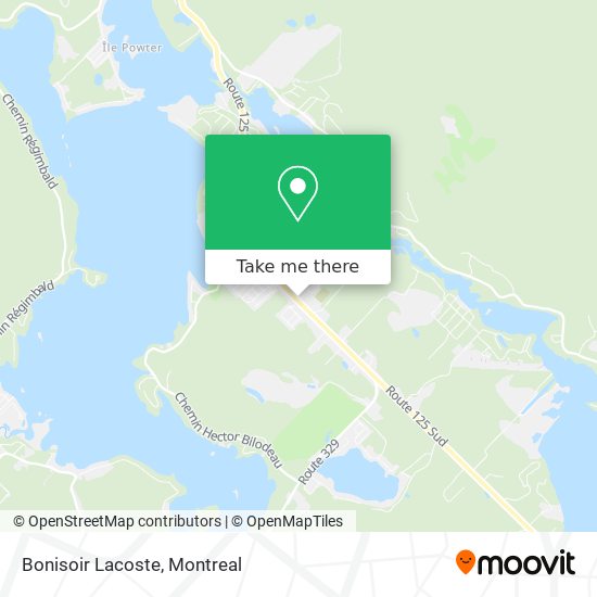 Bonisoir Lacoste map