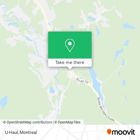 U-Haul map