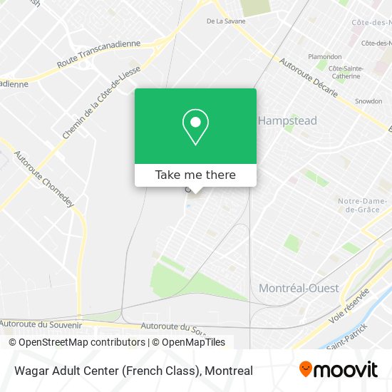 Wagar Adult Center (French Class) map