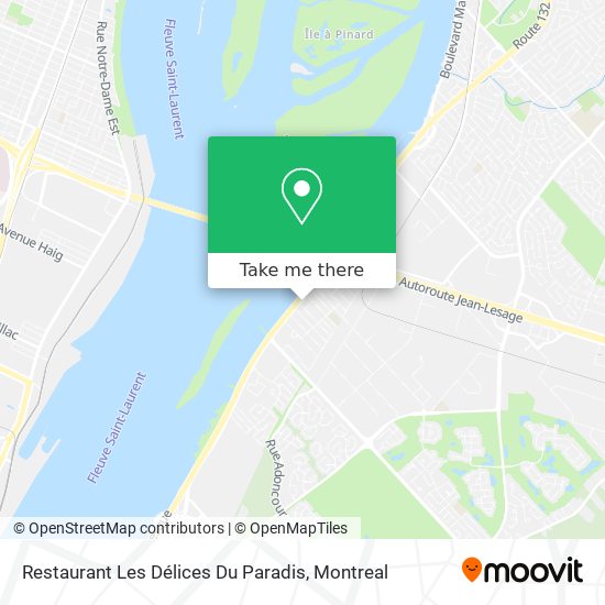 Restaurant Les Délices Du Paradis map