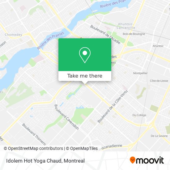 Idolem Hot Yoga Chaud map