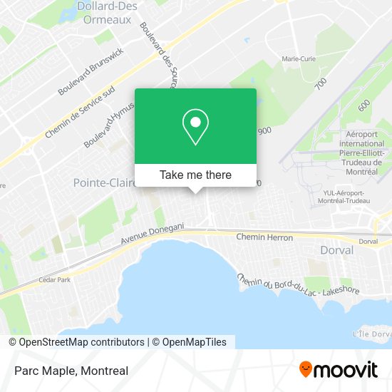 Parc Maple map