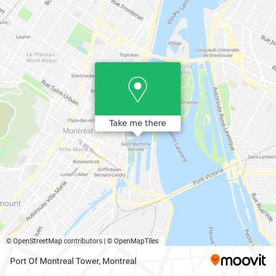 Port Of Montreal Tower map