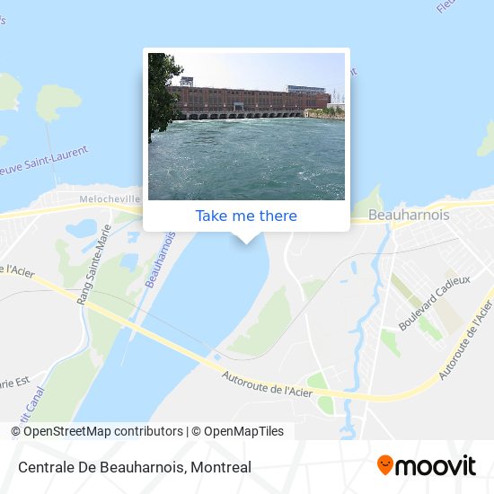 Centrale De Beauharnois map