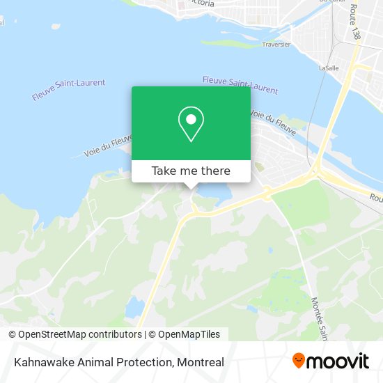 Kahnawake Animal Protection map