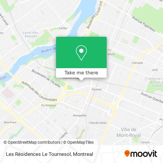 Les Résidences Le Tournesol map