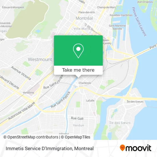 Immetis Service D'Immigration map