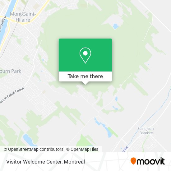 Visitor Welcome Center map