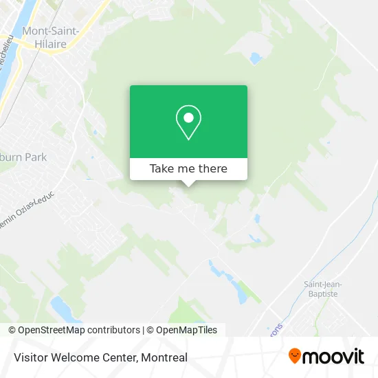 Visitor Welcome Center map