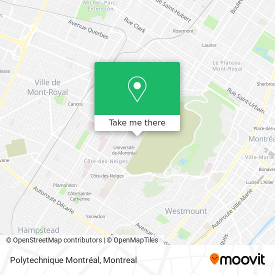 Polytechnique Montréal map