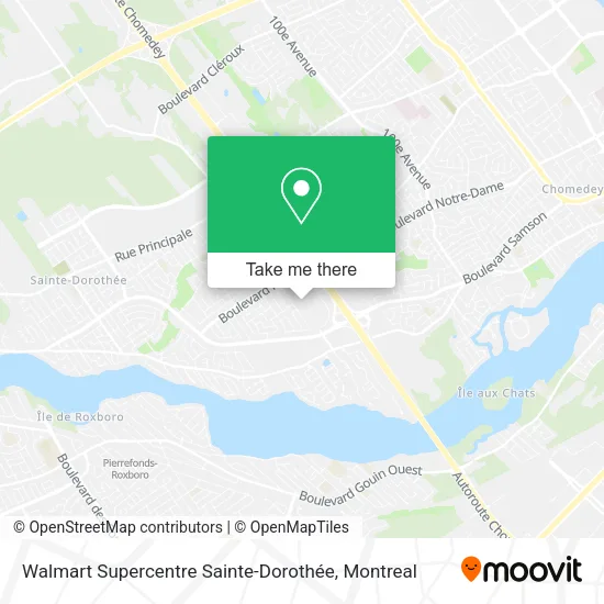 Walmart Supercentre Sainte-Dorothée map