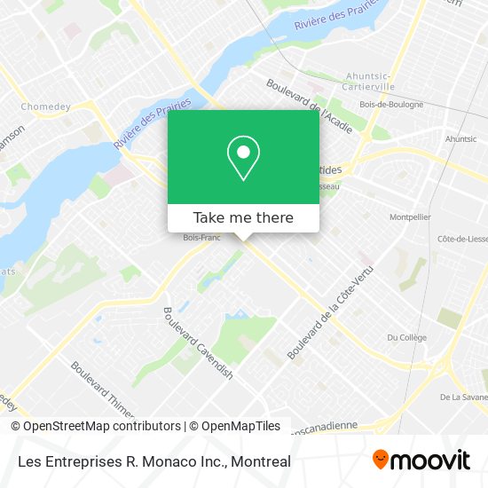 Les Entreprises R. Monaco Inc. map