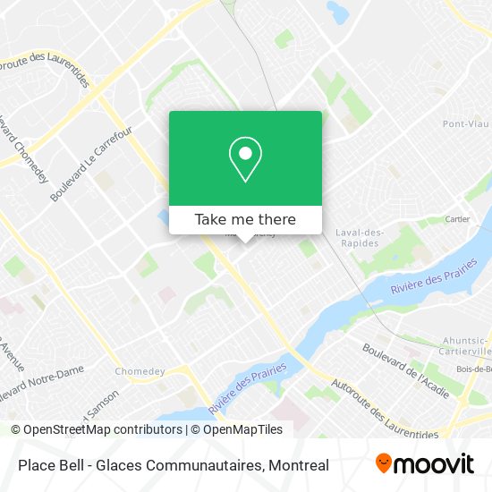 Place Bell - Glaces Communautaires map