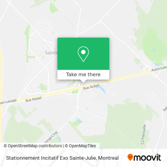 Stationnement Incitatif Exo Sainte-Julie map