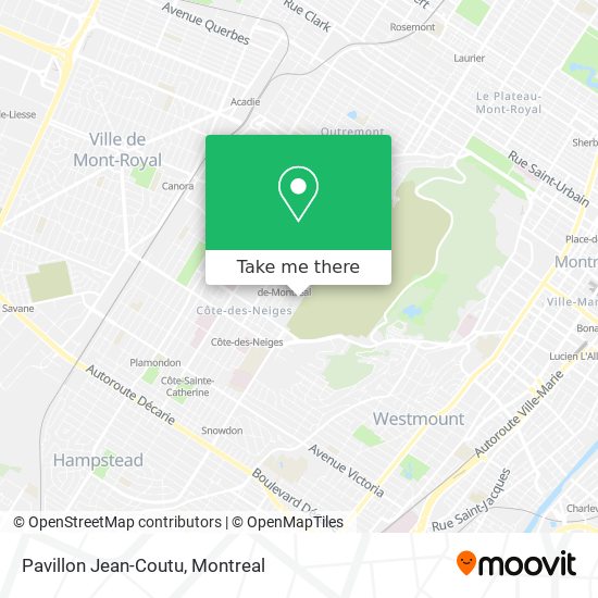 Pavillon Jean-Coutu map