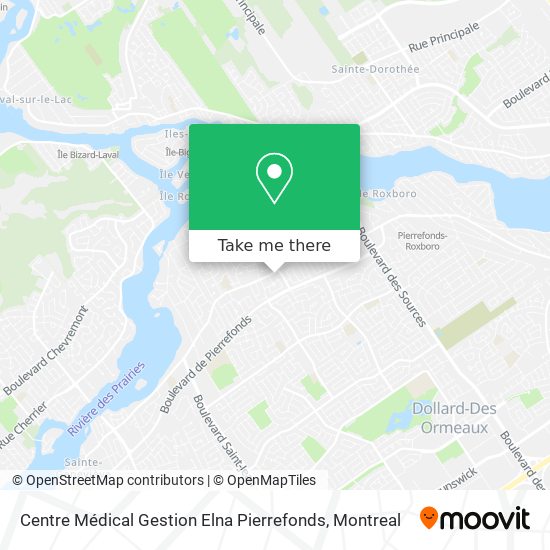 Centre Médical Gestion Elna Pierrefonds map