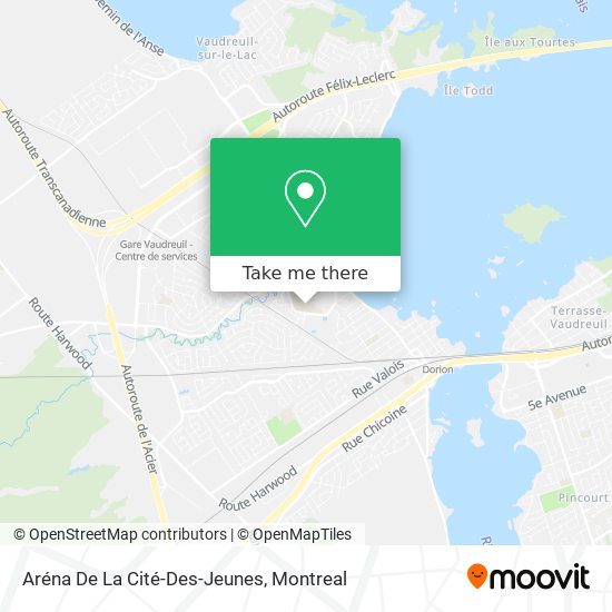Aréna De La Cité-Des-Jeunes map