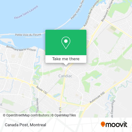 Canada Post map