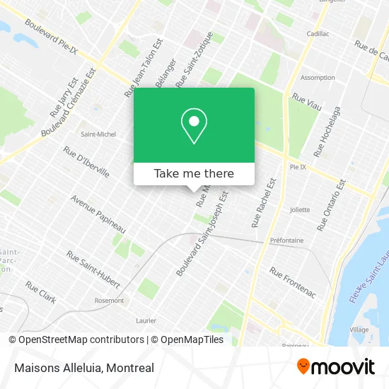 Maisons Alleluia map