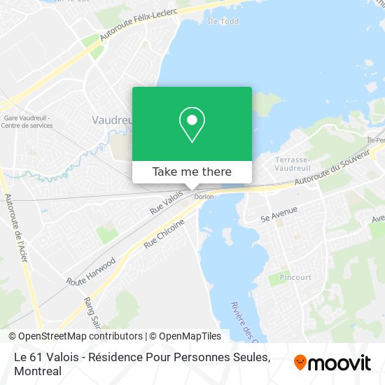 Le 61 Valois - Résidence Pour Personnes Seules map