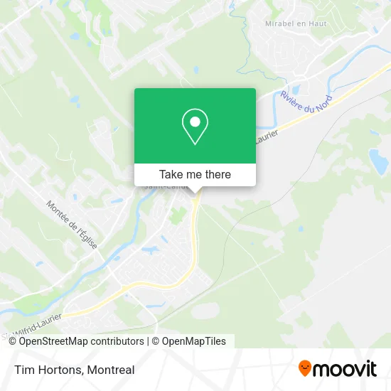 Tim Hortons map