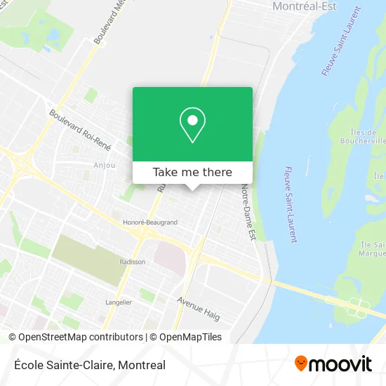 École Sainte-Claire map