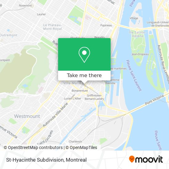 St-Hyacinthe Subdivision map