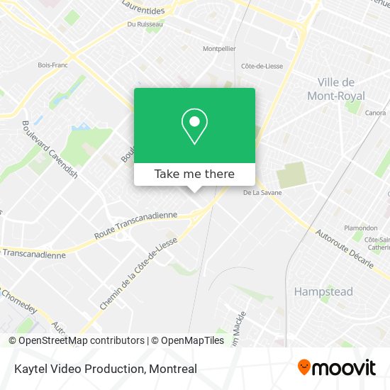 Kaytel Video Production map
