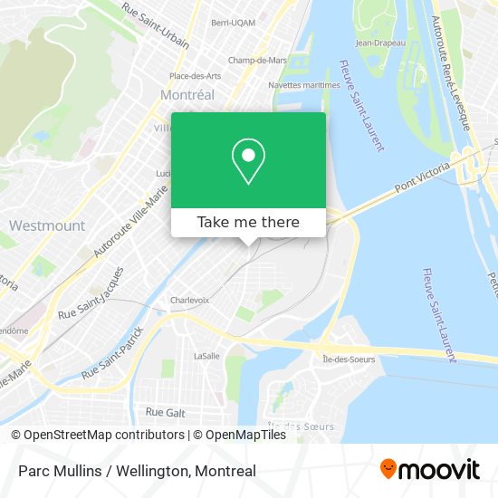 Parc Mullins / Wellington map