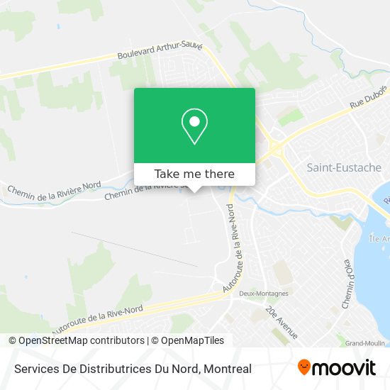 Services De Distributrices Du Nord map