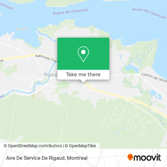 Aire De Service De Rigaud map