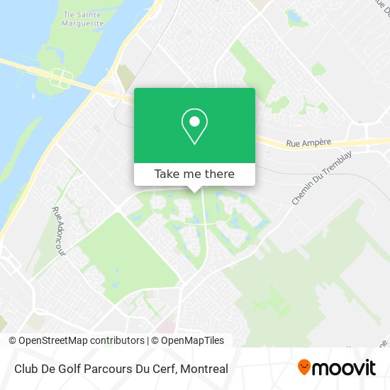 Club De Golf Parcours Du Cerf map