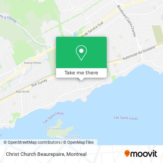 Christ Church Beaurepaire map