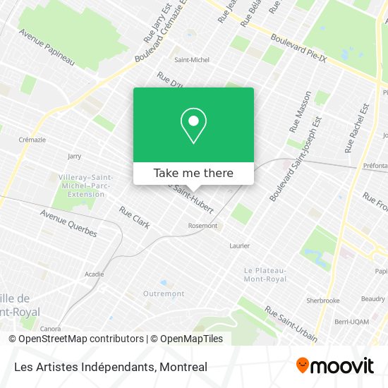 Les Artistes Indépendants map