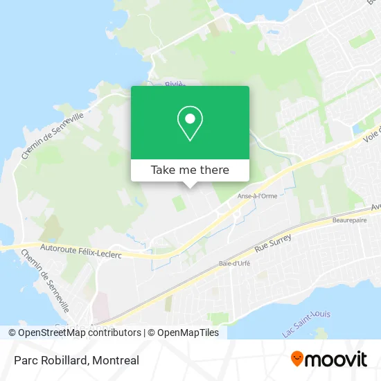 Parc Robillard map