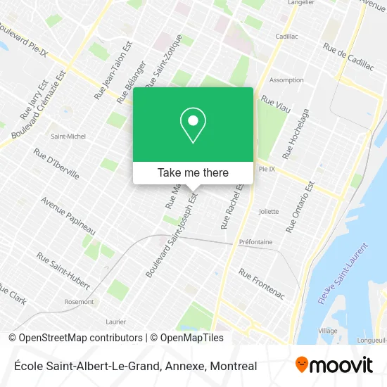 École Saint-Albert-Le-Grand, Annexe map