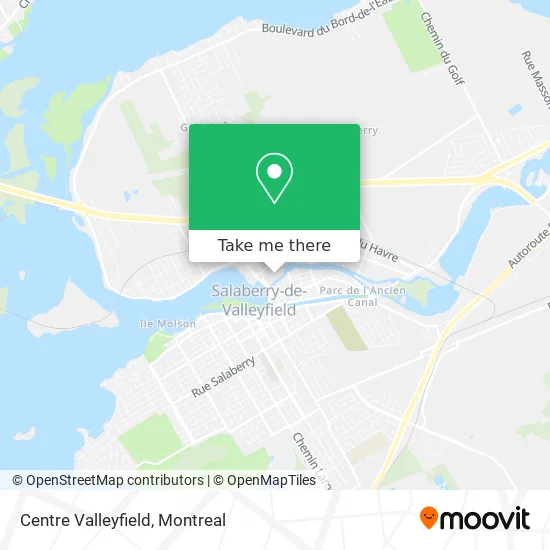 Centre Valleyfield map