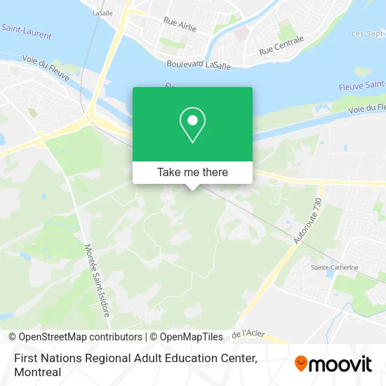 First Nations Regional Adult Education Center map