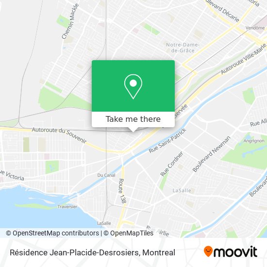 Résidence Jean-Placide-Desrosiers map