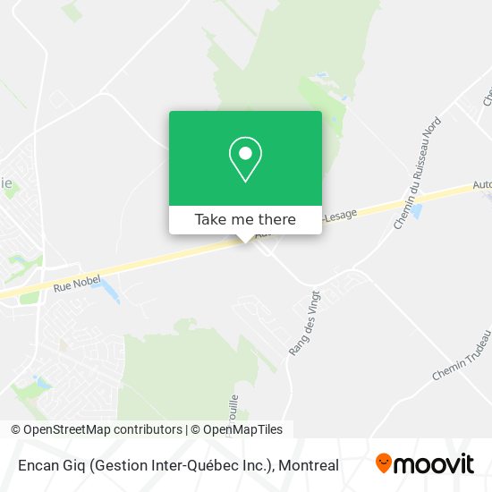 Encan Giq (Gestion Inter-Québec Inc.) map