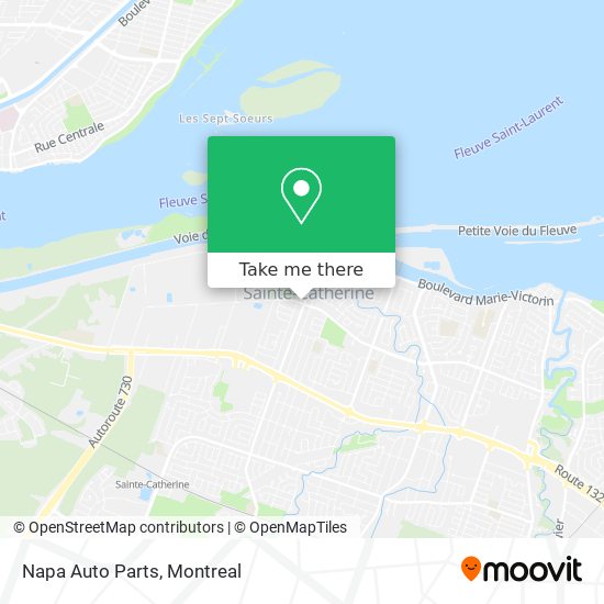 Napa Auto Parts map