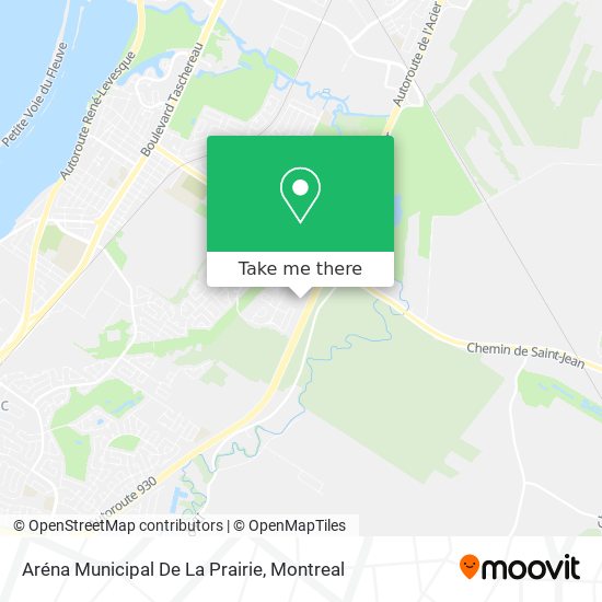 Aréna Municipal De La Prairie map