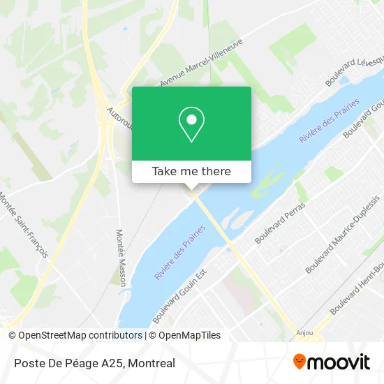 Poste De Péage A25 map