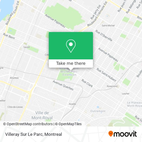 Villeray Sur Le Parc map