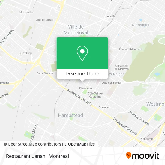 Restaurant Janani map