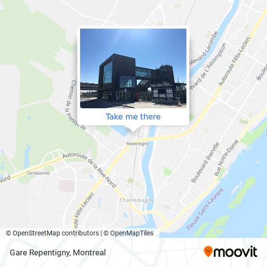 Gare Repentigny map